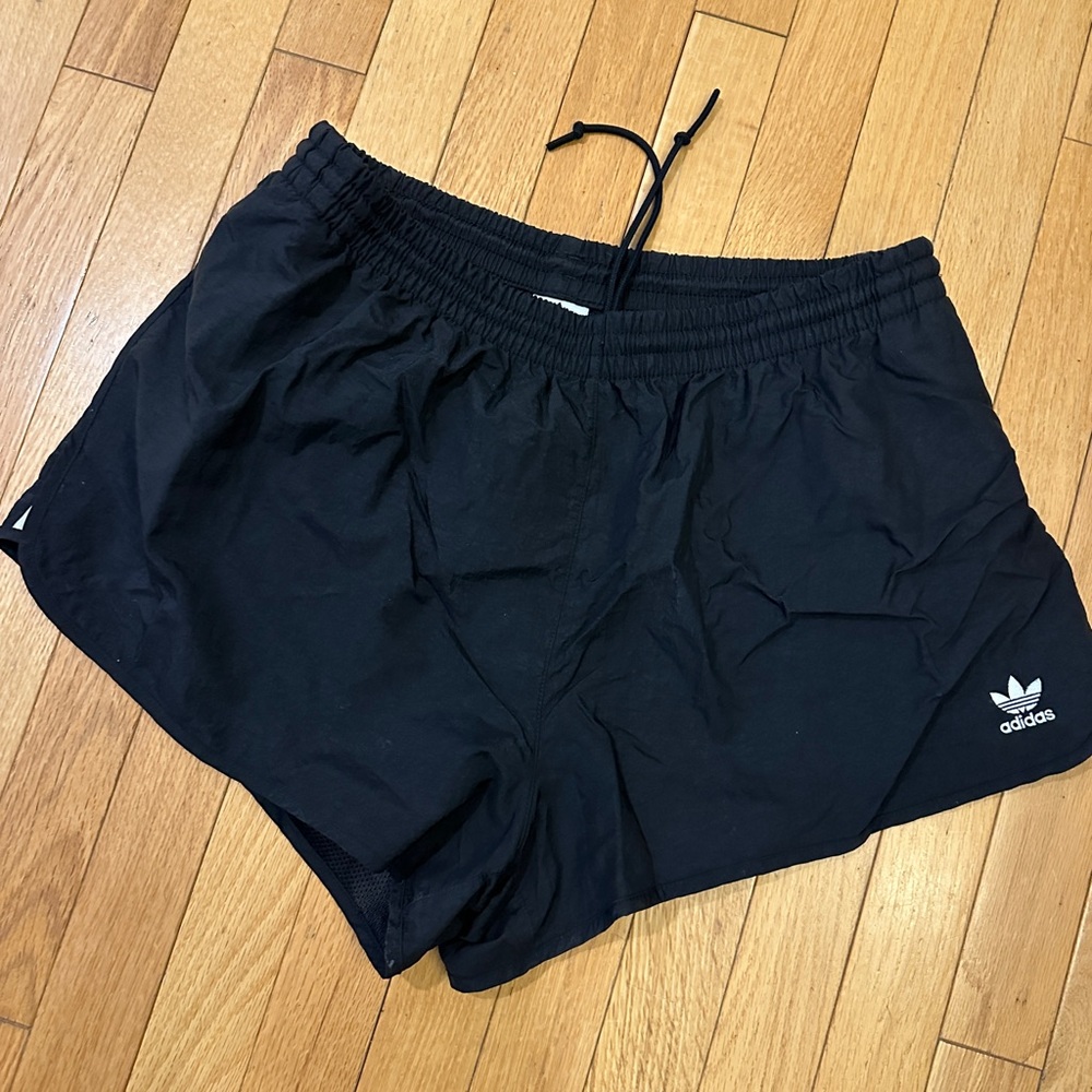Adidas Black Athletic Shorts with Elastic Waistband